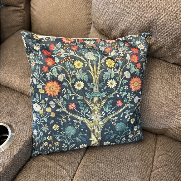 4/Floral and Bird Patterned Throw Pillow Set - Picture 10 of 10